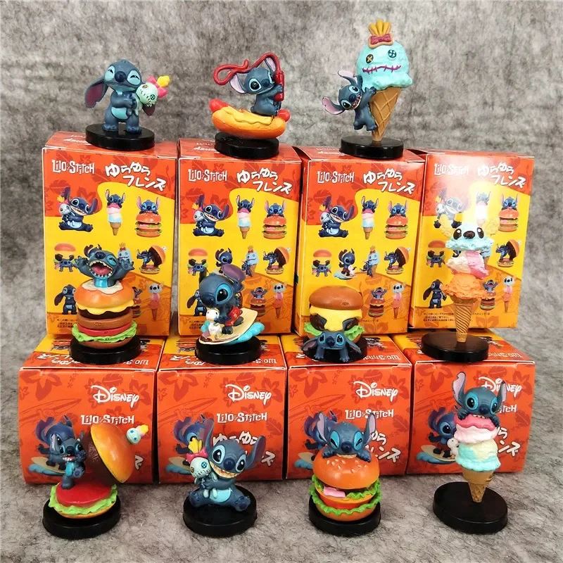 11Pcs/Set Stitch Blind Box Toys Burgers Ice Cream Food Series Anime Figure Doll Gifts Toys Collect Ornaments
11Pcs/Set Stitch Blind Box Toys Burgers Ice Cream Food Series Anime Figure Doll Gifts Toys Collect Ornaments