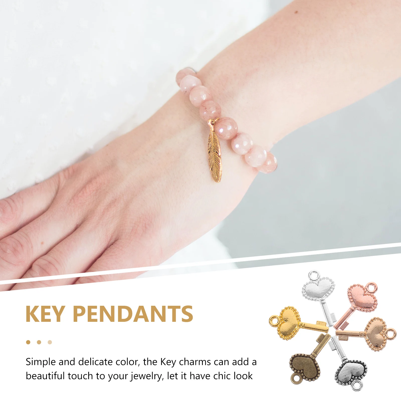 300pcs Alloy Key Charms DIY Jewelry Making Supplies Retro Accessory Key Charm Components for Bracelet Necklace
300pcs Alloy Key Charms DIY Jewelry Making Supplies Retro Accessory Key Charm Components for Bracelet Necklace