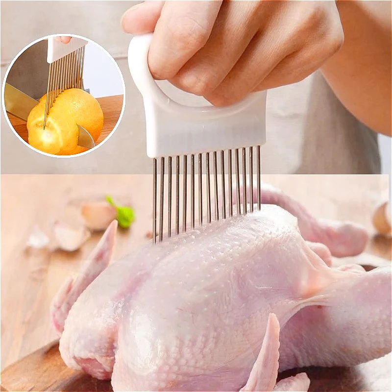 2-in-1 Food-Grade Stainless Steel Meat Tenderizer Needle Fruit Veggie Slicer Sharp Durable Ergonomic Handle Kitchen Cooking Tool
2-in-1 Food-Grade Stainless Steel Meat Tenderizer Needle Fruit Veggie Slicer Sharp Durable Ergonomic Handle Kitchen Cooking Tool