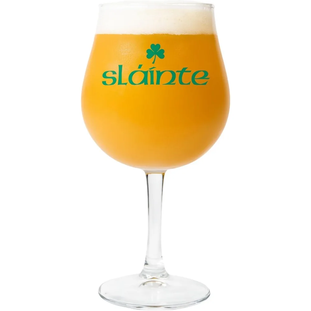 Slainte Grande Charente Style 17 Ounce Heavy Base Non-Nucleated Craft Beer Glass Set of 1 Stemmed Goblet for IPA Stout Lager Ales Barware Drinking Glass Unique Thick Glassware for Men Home Pub USA Made High Quality
Slainte Grande Charente Style 17 Ounce Heavy Base Non-Nucleated Craft Beer Glass Set of 1 Stemmed Goblet for IPA Stout Lager Ales Barware Drinking Glass Unique Thick Glassware for Men Home Pub USA Made High Quality
