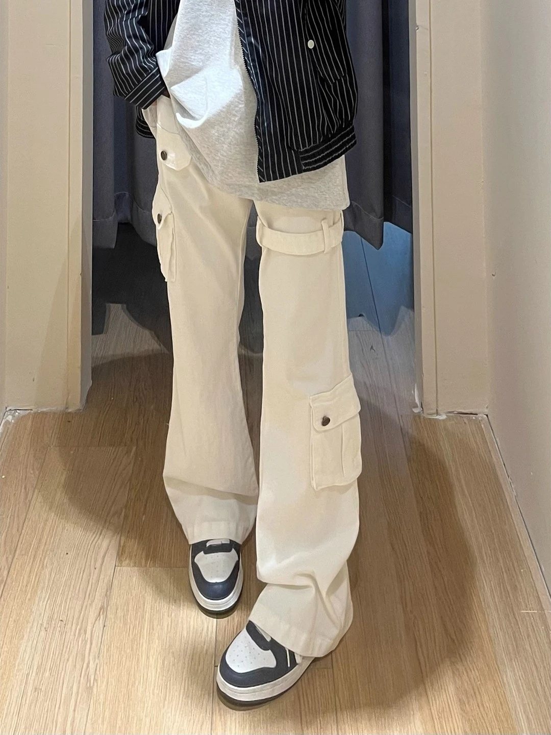 American High Street Sle White Belted Slim Fit Jeans Men's Cleanfit Design Workwear Bootcut Pants Casual mid Waist Jeans
American High Street Sle White Belted Slim Fit Jeans Men's Cleanfit Design Workwear Bootcut Pants Casual mid Waist Jeans