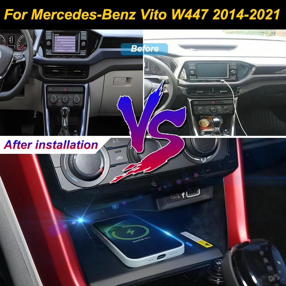 for Volkswagen T-CROSS Tacqua 2019-2022 Car Wireless Mobile Phone Charger Center Console Storage iphone fast charge plate holder
for Volkswagen T-CROSS Tacqua 2019-2022 Car Wireless Mobile Phone Charger Center Console Storage iphone fast charge plate holder