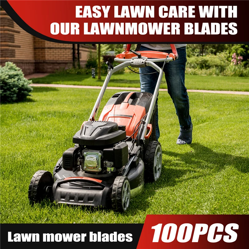 A27R-100PCS Lawnmower Blades Mowing Machine Blades Spare Parts Grass Cutting Blades Lawn Garden Power Tool Accessories
A27R-100PCS Lawnmower Blades Mowing Machine Blades Spare Parts Grass Cutting Blades Lawn Garden Power Tool Accessories