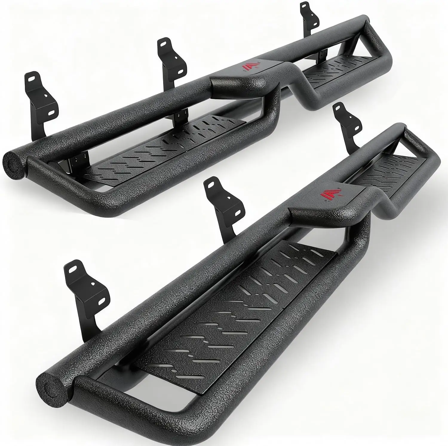 Running Boards for Ford F-150/F-250/F-350/F-450 Super Duty Super Crew Cab (2015-2026), Carbon Steel, Black, Two-Stairs Design
Running Boards for Ford F-150/F-250/F-350/F-450 Super Duty Super Crew Cab (2015-2026), Carbon Steel, Black, Two-Stairs Design