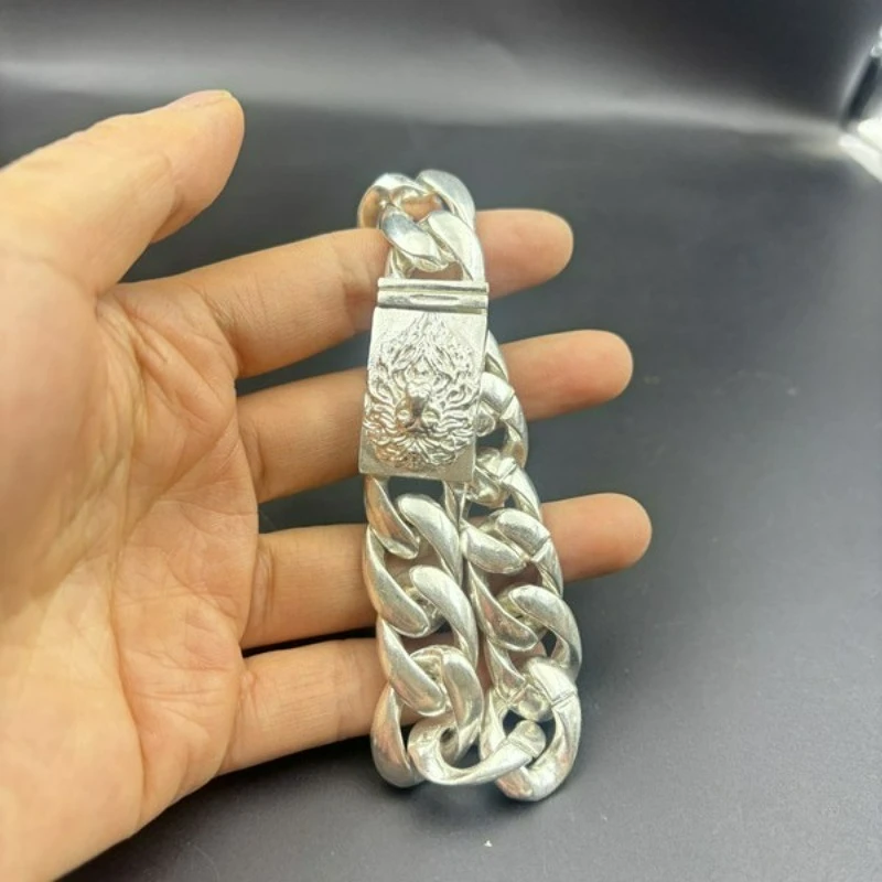 Vintage Tibetan Silver Bracelet, Antique Collection Style, Folk Craft Lion Head Beast Jewelry, Gift
Vintage Tibetan Silver Bracelet, Antique Collection Style, Folk Craft Lion Head Beast Jewelry, Gift