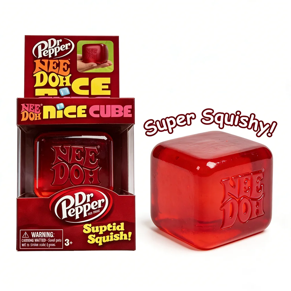 Игрушка-антистресс Dr Pepper x NeeDoh Nice Cube, мягкий сжимаемый кубик для снятия стресса для детей и взрослых, сенсорная игрушка для снятия тревоги
Игрушка-антистресс Dr Pepper x NeeDoh Nice Cube, мягкий сжимаемый кубик для снятия стресса для детей и взрослых, сенсорная игрушка для снятия тревоги