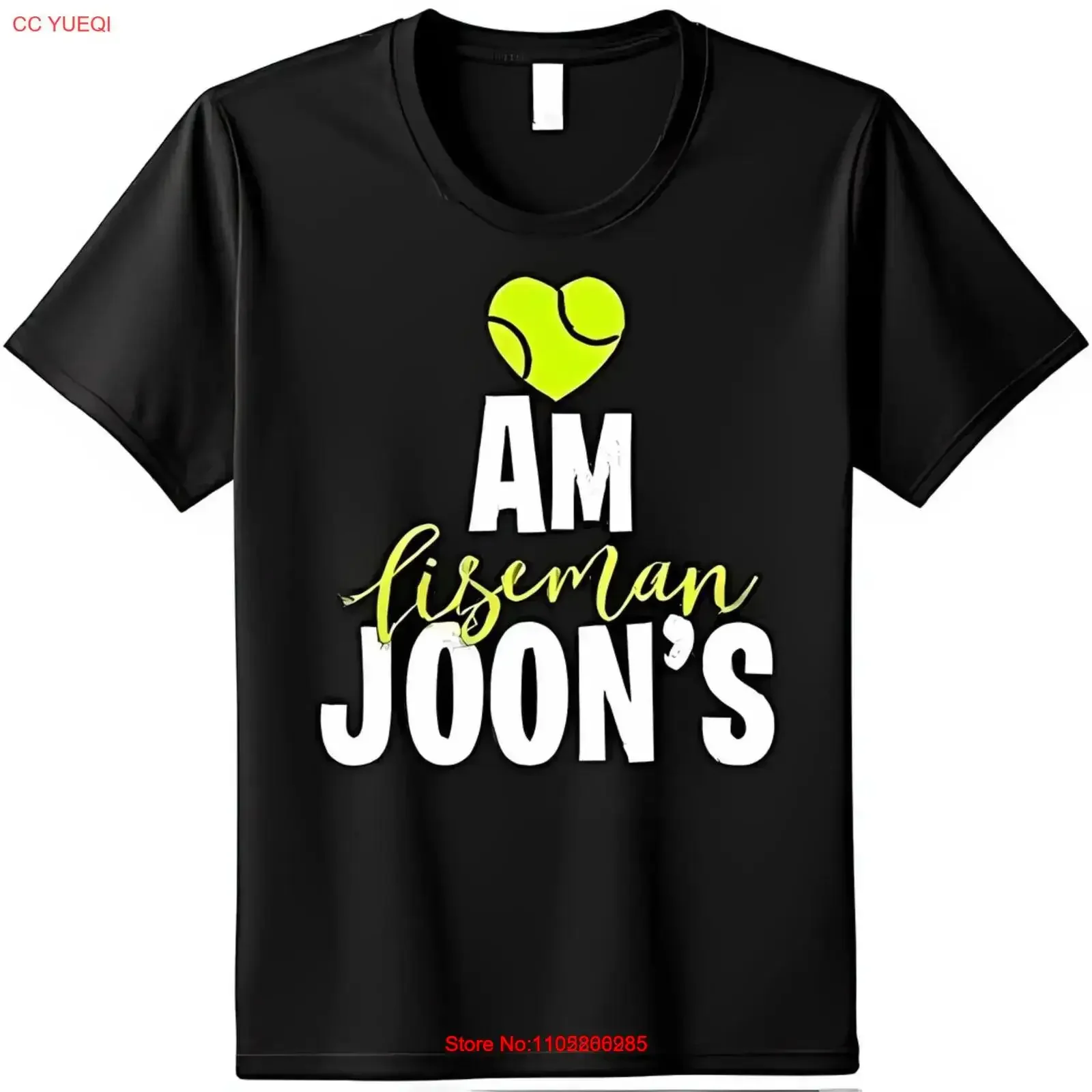 Playful Black T Shirt with Yellow Heart Tennis Ball for Lovers vintage Washed Comfortable fashion graphic Top For Everyday Wear
Playful Black T Shirt with Yellow Heart Tennis Ball for Lovers vintage Washed Comfortable fashion graphic Top For Everyday Wear