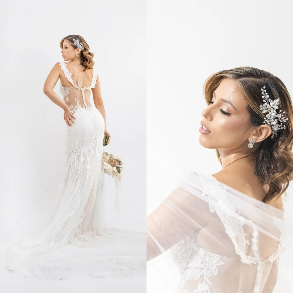 Customized Delicate White Tulle Wedding Dress Exquisite Strapless Spaghetti Straps Bridal Party Classic Zipper Back Bridal Gowns
Customized Delicate White Tulle Wedding Dress Exquisite Strapless Spaghetti Straps Bridal Party Classic Zipper Back Bridal Gowns