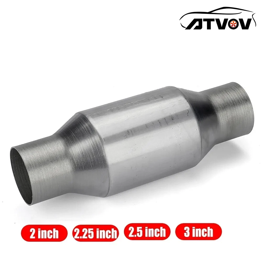 Универсальный каталитический нейтрализатор 2 дюйма/2,25 дюйма/2,5 дюйма/3 дюйма, 400 ячеек, глушитель с высоким расходом, катализатор, преобразователь Euro1, нержавеющая сталь 
Универсальный каталитический нейтрализатор 2 дюйма/2,25 дюйма/2,5 дюйма/3 дюйма, 400 ячеек, глушитель с высоким расходом, катализатор, преобразователь Euro1, нержавеющая сталь