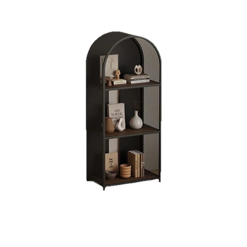 Household wrought iron bookshelf Floor shelf against the wall High-end living
Household wrought iron bookshelf Floor shelf against the wall High-end living