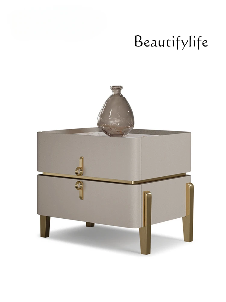 Designer Model Modern Light Luxury Bedside Cabinet Bedroom and Household High-End Italian Minimalist Stone Plate Bedside Table
Designer Model Modern Light Luxury Bedside Cabinet Bedroom and Household High-End Italian Minimalist Stone Plate Bedside Table
