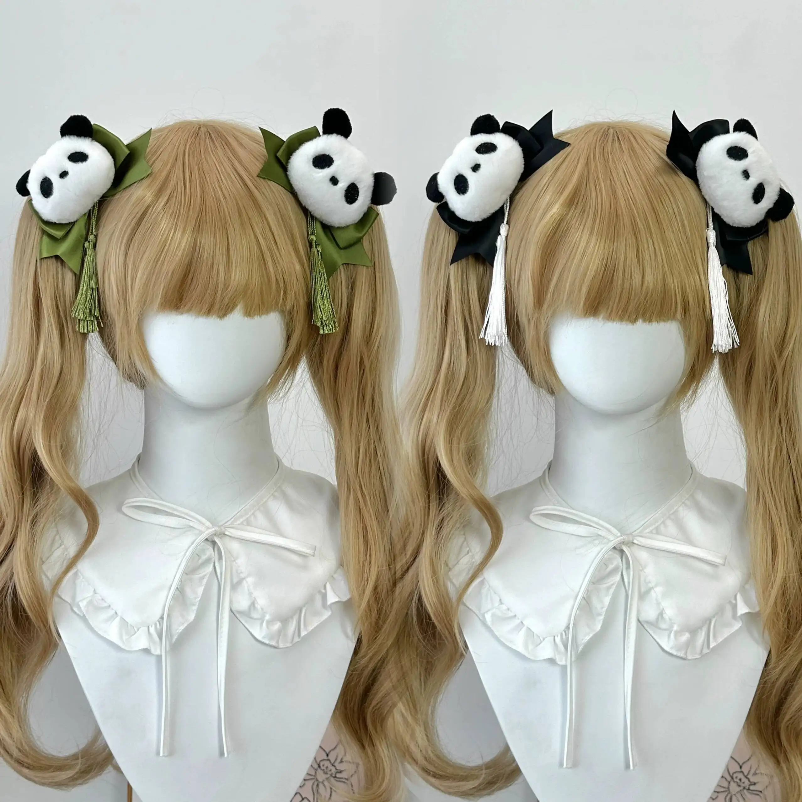 Jirai Kei Chinese Panda Girl Hair Accessory Hanfu-style Landmine Style Clip Double Ponytail Hairpin Bun With Tassels Kawaii
Jirai Kei Chinese Panda Girl Hair Accessory Hanfu-style Landmine Style Clip Double Ponytail Hairpin Bun With Tassels Kawaii