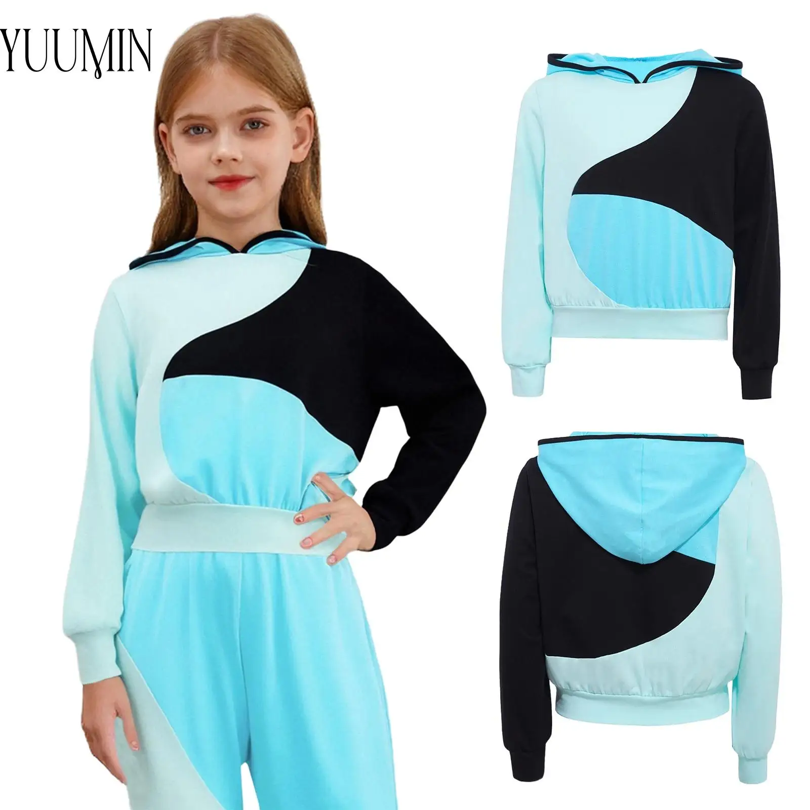 Girls Sports Hoodie Fashion Color Block Patchwork Hoodie Kid Long Sleeve Hooded Pullover Sweatshirt for Workout Exercise Running
Girls Sports Hoodie Fashion Color Block Patchwork Hoodie Kid Long Sleeve Hooded Pullover Sweatshirt for Workout Exercise Running