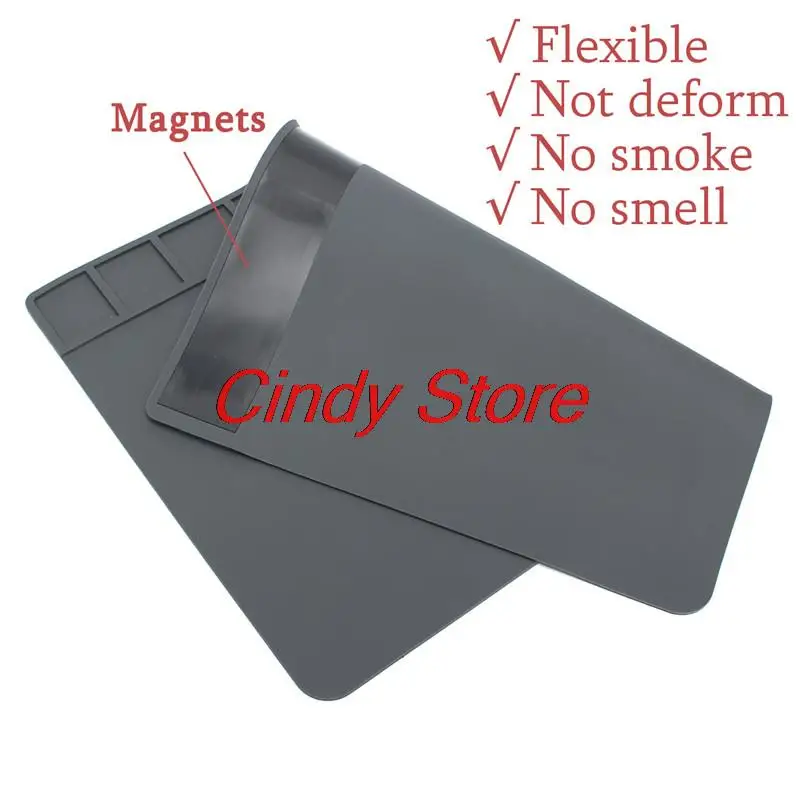 490x350x5mm Heat Insulation Silicone Pad Desk Mat Heat-resistant Maintenance Platform For BGA Soldering Phone PC Repair Station
490x350x5mm Heat Insulation Silicone Pad Desk Mat Heat-resistant Maintenance Platform For BGA Soldering Phone PC Repair Station