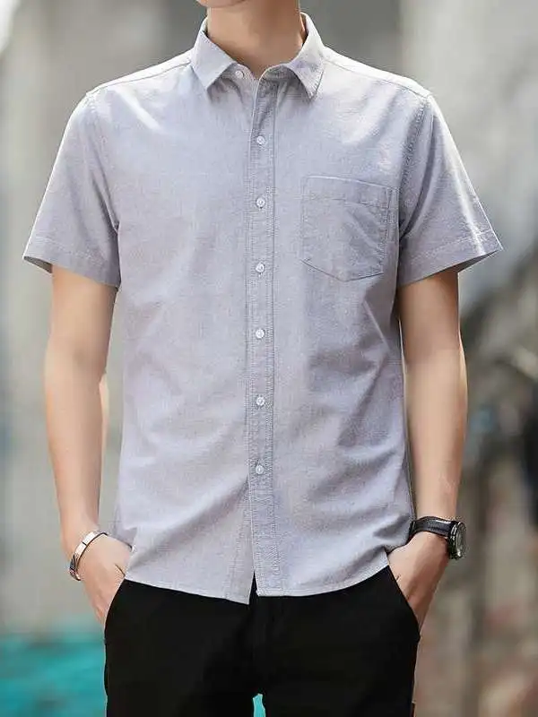 Summer Men's Color Slimfit Casual Shirt Short Sleeve PU Leather Cleanfit Flip Collar Inner Wear for Daily Use All Seasons
Summer Men's Color Slimfit Casual Shirt Short Sleeve PU Leather Cleanfit Flip Collar Inner Wear for Daily Use All Seasons