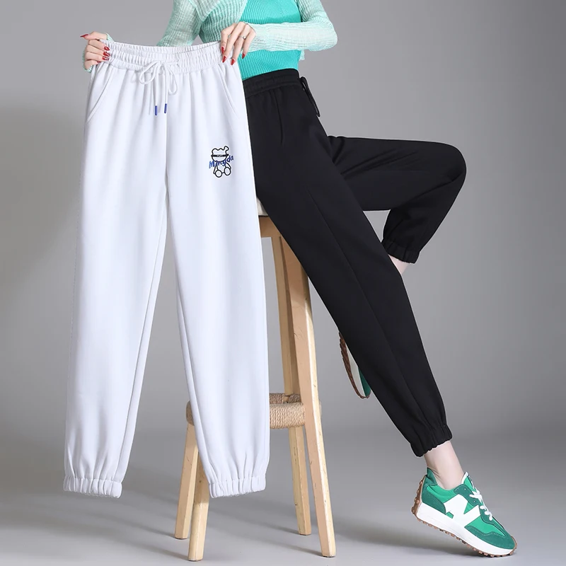 Casual Pants Women Fall Winter Sweatpants Print Elastic Drawstring Waist All-Matching Fashion 2022 Sports Slacks Female Trousers
Casual Pants Women Fall Winter Sweatpants Print Elastic Drawstring Waist All-Matching Fashion 2022 Sports Slacks Female Trousers