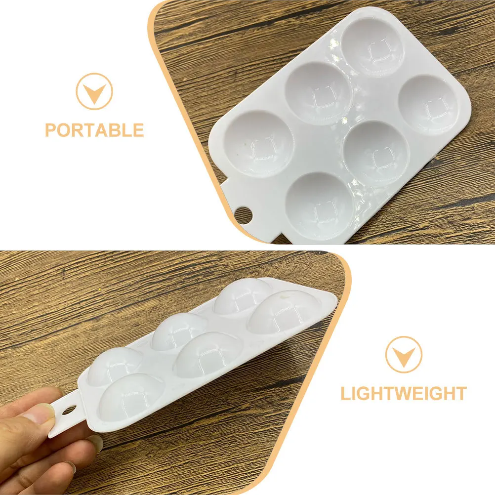 6Pcs Plastic Watercolor Palette Paint Tray Small Color Mixing Palette for Acrylic Oil Gouache Painting Board Watercolor Mixers
6Pcs Plastic Watercolor Palette Paint Tray Small Color Mixing Palette for Acrylic Oil Gouache Painting Board Watercolor Mixers