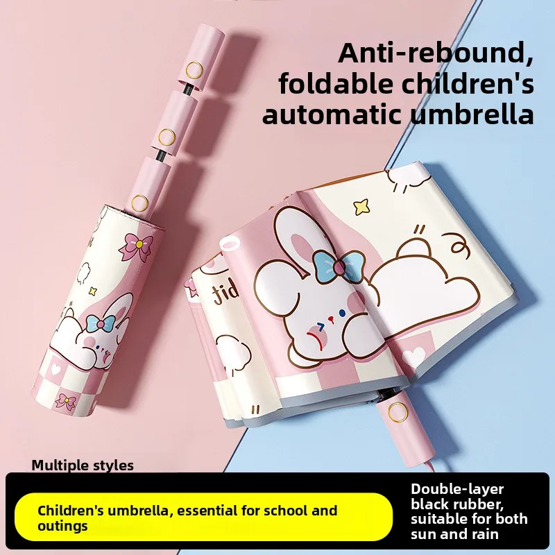 Children's Automatic Umbrella Foldable Safety Anti- Rain And Sun Dual-Purpose School Specialty Boys Girls Student Umbrella
Children's Automatic Umbrella Foldable Safety Anti- Rain And Sun Dual-Purpose School Specialty Boys Girls Student Umbrella