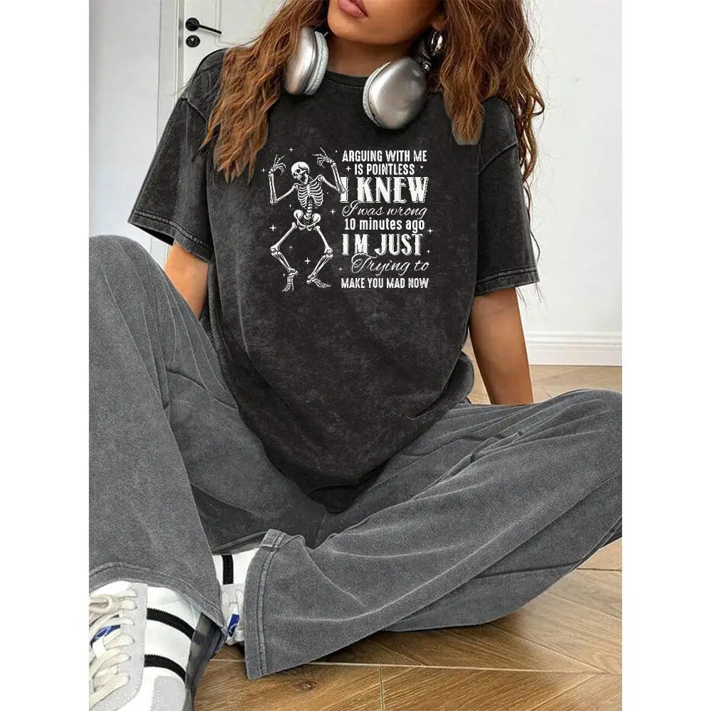 Arguing With Me Is Pointless T-Shirt Funny Skull Graphic Tee Unisex Sarcastic Gift Humorous Debate Apparel
Arguing With Me Is Pointless T-Shirt Funny Skull Graphic Tee Unisex Sarcastic Gift Humorous Debate Apparel