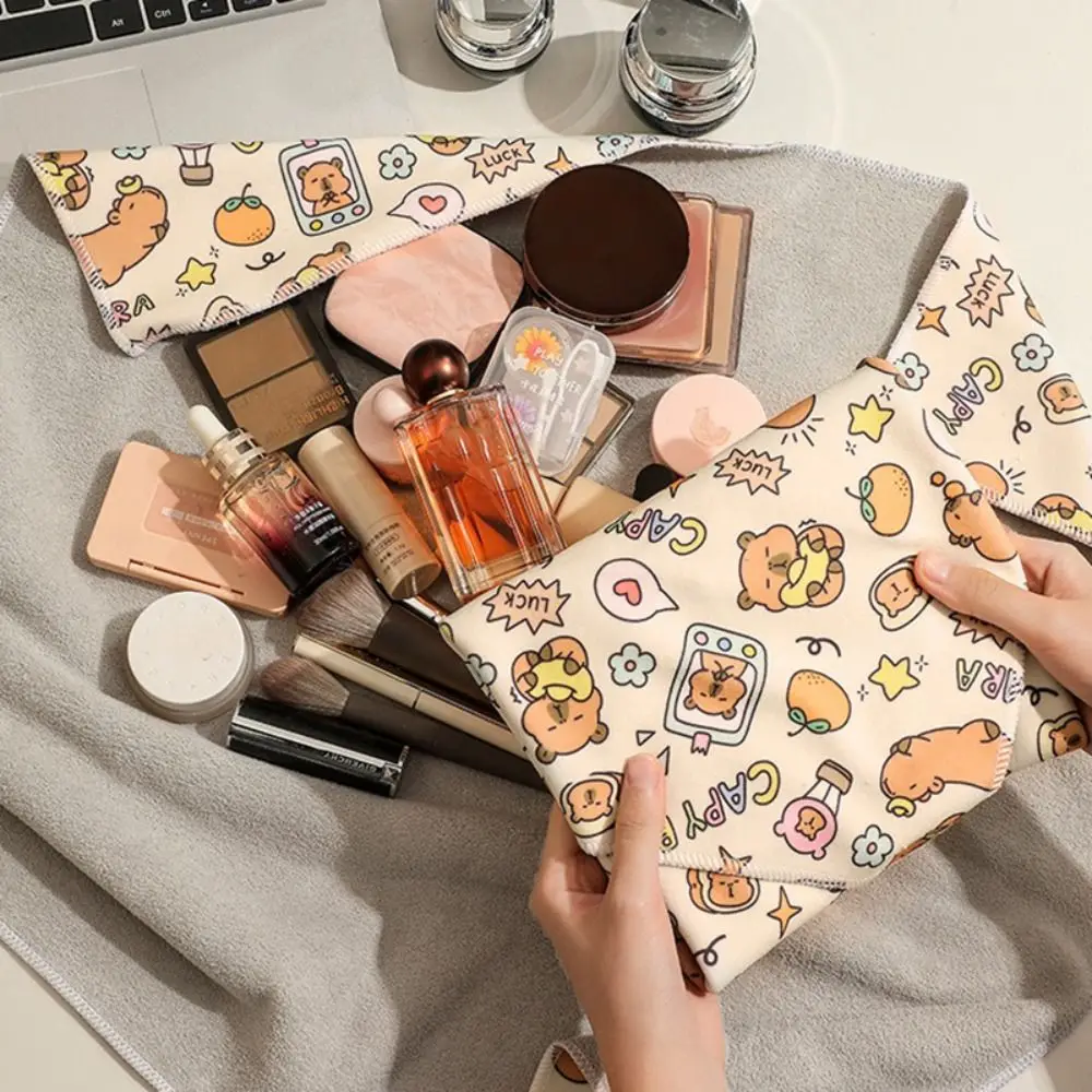Reusable Folding Cosmetic Bag Capybara/Puppy Portable Magic Cloth Makeup Bag Large Capacity Camera Protective Cover Students
Reusable Folding Cosmetic Bag Capybara/Puppy Portable Magic Cloth Makeup Bag Large Capacity Camera Protective Cover Students