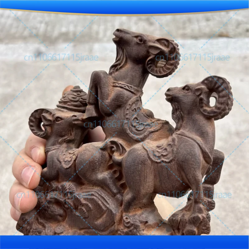Hand-Carved Premium Wood Three Goats Statue Traditional Feng Shui Sculpture for Home Office Decor Wealth Luck Collection
Hand-Carved Premium Wood Three Goats Statue Traditional Feng Shui Sculpture for Home Office Decor Wealth Luck Collection