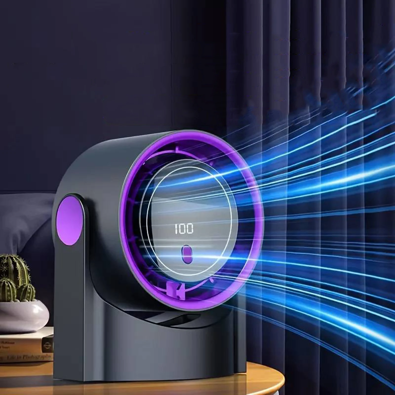 Turbo Table Fan 100 Speeds Digital Display Personal Fan with Rechargeable Battery Wall-Mouted Design for Bedroom Office Travel
Turbo Table Fan 100 Speeds Digital Display Personal Fan with Rechargeable Battery Wall-Mouted Design for Bedroom Office Travel
