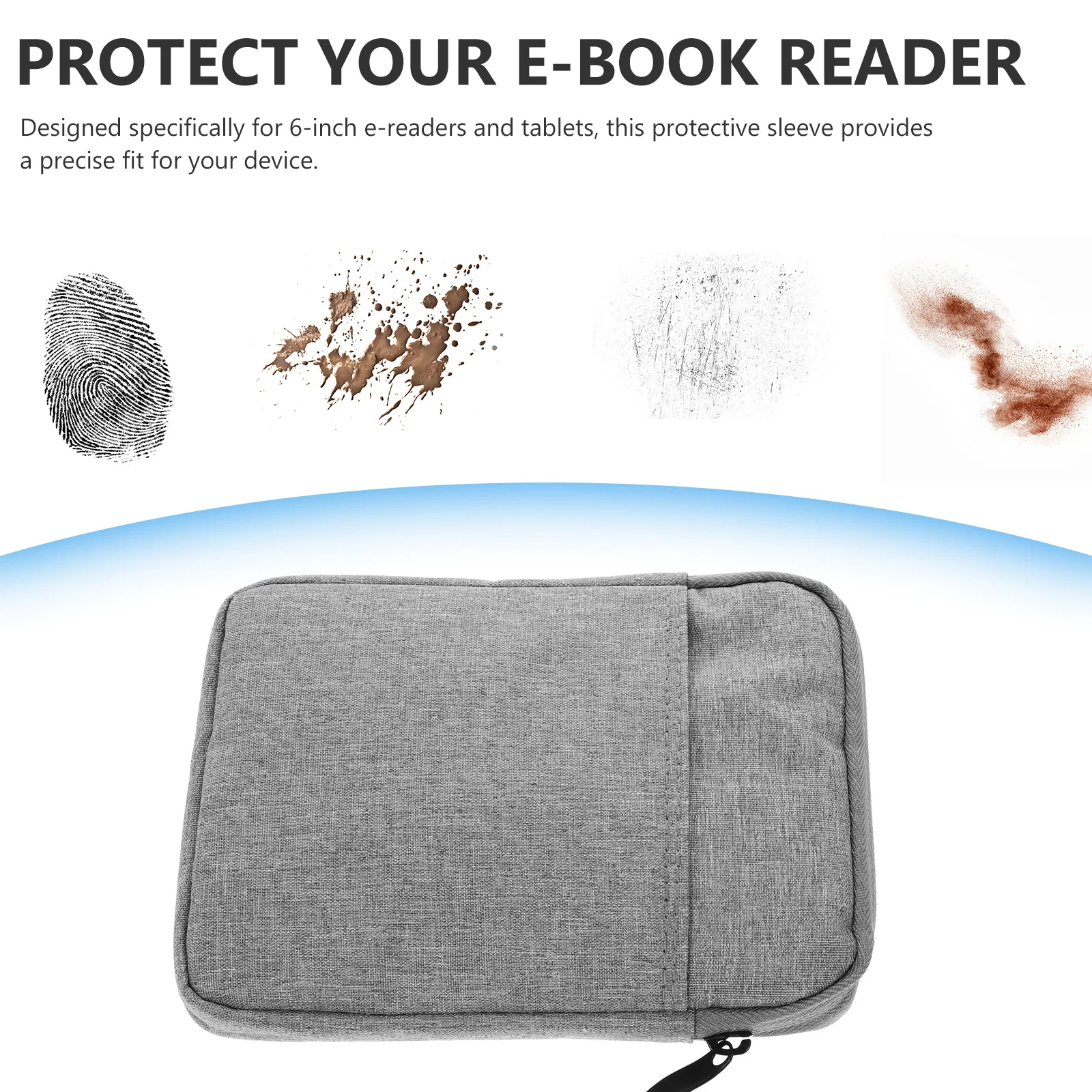 Protective Case For 6-Inch E-Reader Splashproof Ebook Carrier Bag Travel Sleeve Storage Pouch Portable E-Reader Case Bag
Protective Case For 6-Inch E-Reader Splashproof Ebook Carrier Bag Travel Sleeve Storage Pouch Portable E-Reader Case Bag