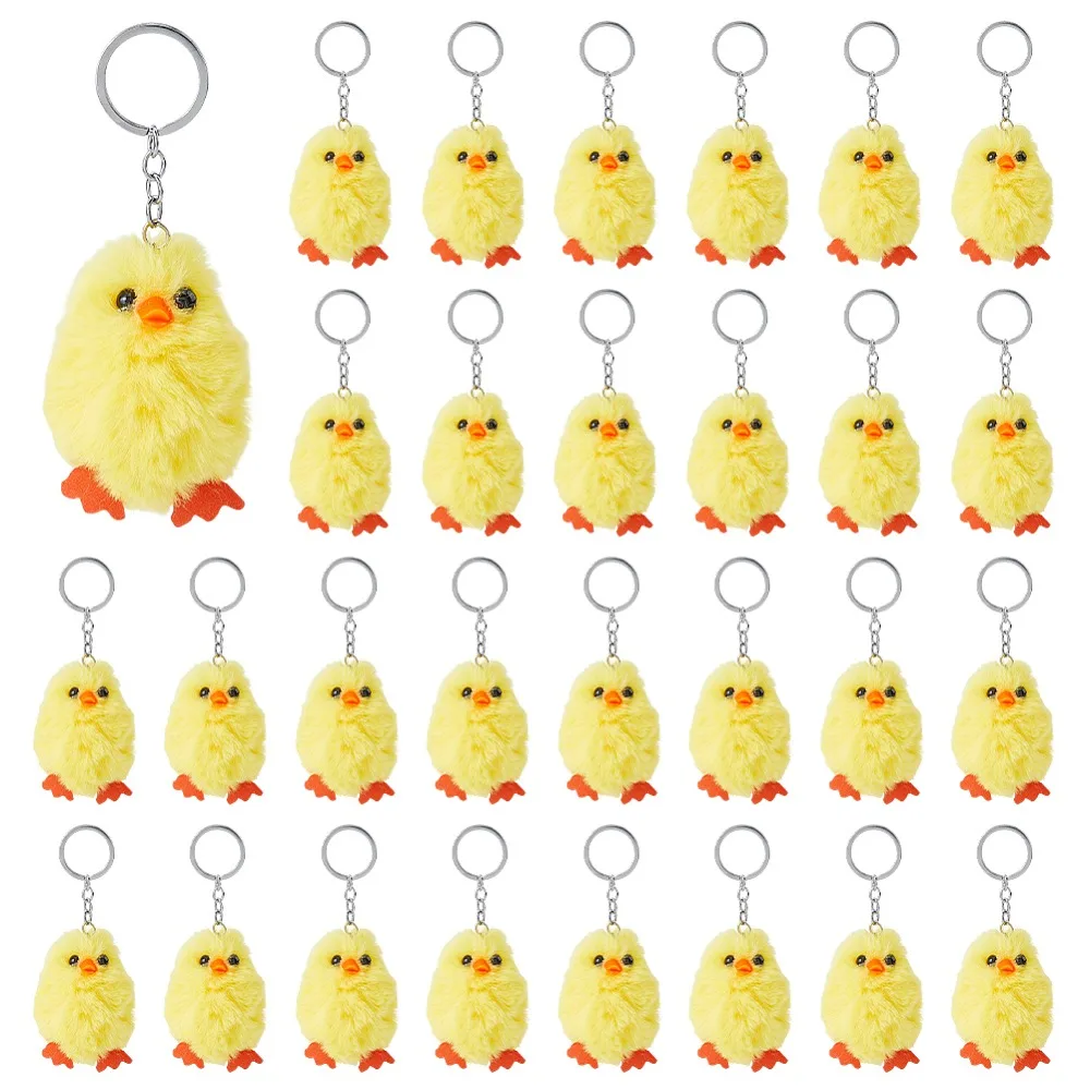 30Pcs Alloy Plush Keychains with Split Clasps Duck Platinum Yellow 130mm
30Pcs Alloy Plush Keychains with Split Clasps Duck Platinum Yellow 130mm