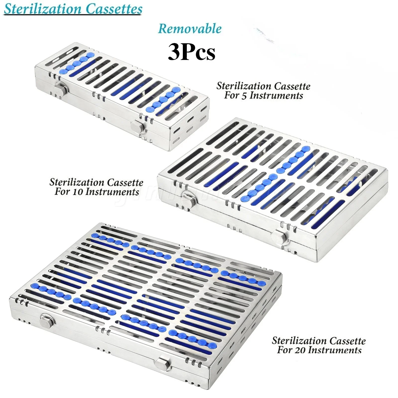 Dental Autoclave Sterilization Cassette Rack Box For 5 10 20 Instrument-Blue
Dental Autoclave Sterilization Cassette Rack Box For 5 10 20 Instrument-Blue