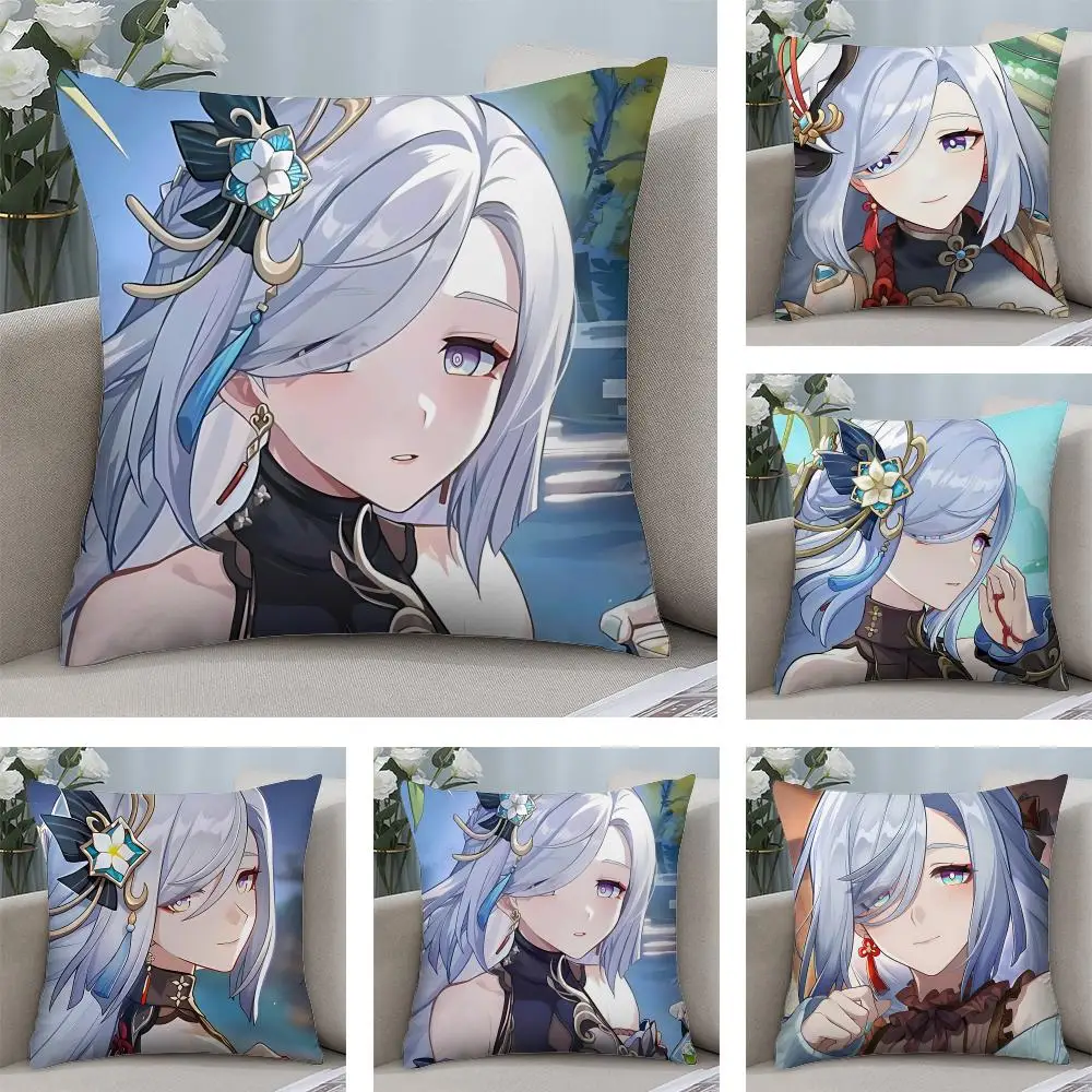 Shenhe Genshin Game Cushion Cover Square Pillow Bedroom Sofa Leisure Comfort Living Room Home Decoration 40X40
Shenhe Genshin Game Cushion Cover Square Pillow Bedroom Sofa Leisure Comfort Living Room Home Decoration 40X40