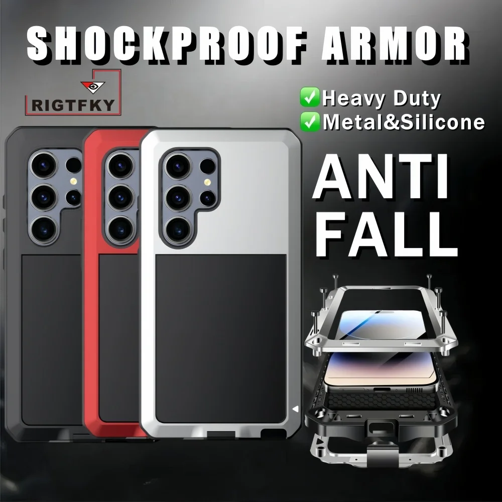 Heavy Duty Aluminum Metal Bumper Case For Samsung S25 Ultra S24 S23 S22 S21 S20 Plus Shockproof Armor Rugged Protection Cover
Heavy Duty Aluminum Metal Bumper Case For Samsung S25 Ultra S24 S23 S22 S21 S20 Plus Shockproof Armor Rugged Protection Cover