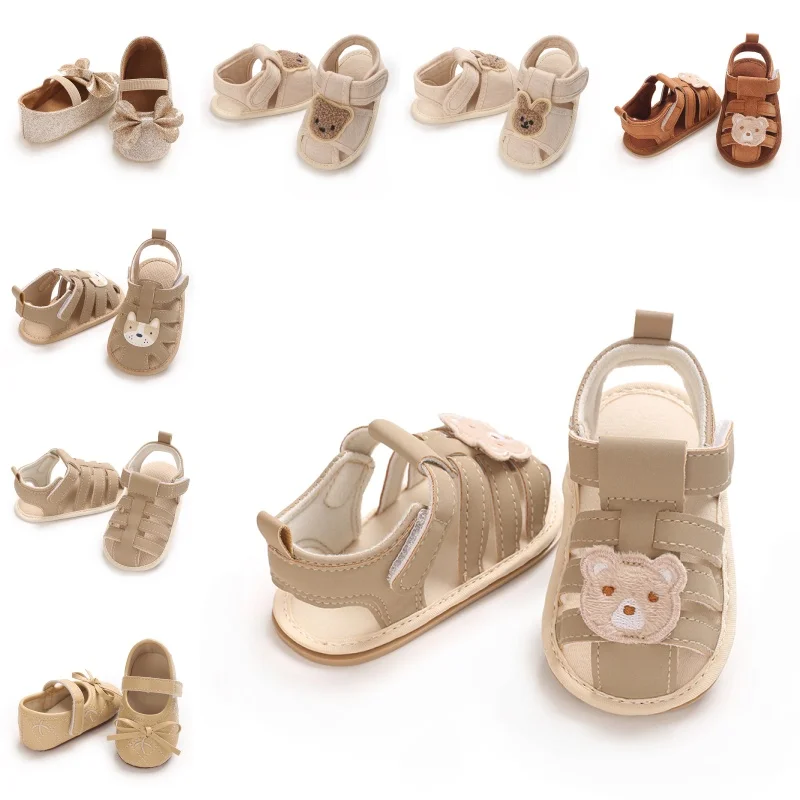 0-1Year Baby Shoes Infant Pre-Walker Shoes Cute Teddy Bear Pattern Summer Sandals Soft Sole Adjustable Strap Daily Footwear
0-1Year Baby Shoes Infant Pre-Walker Shoes Cute Teddy Bear Pattern Summer Sandals Soft Sole Adjustable Strap Daily Footwear