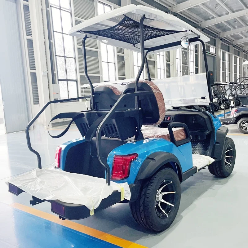 New Arrival Club Electric Golf Cart For Golf Courses/Resorts Brown Upholstered Seat Off-Road Tires Golf Bag Straps And Basket
New Arrival Club Electric Golf Cart For Golf Courses/Resorts Brown Upholstered Seat Off-Road Tires Golf Bag Straps And Basket