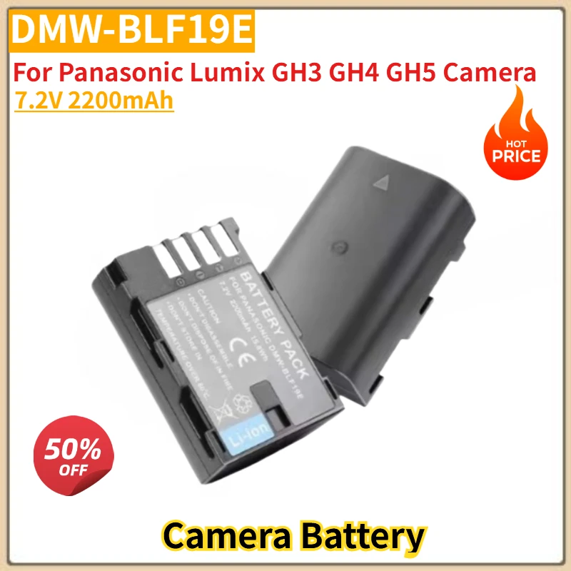 DMW-BLF19E 7.2V 2200mAh Camera Battery for Panasonic Lumix GH3 GH4 GH5 Camera Brand-New High Quality 
DMW-BLF19E 7.2V 2200mAh Camera Battery for Panasonic Lumix GH3 GH4 GH5 Camera Brand-New High Quality