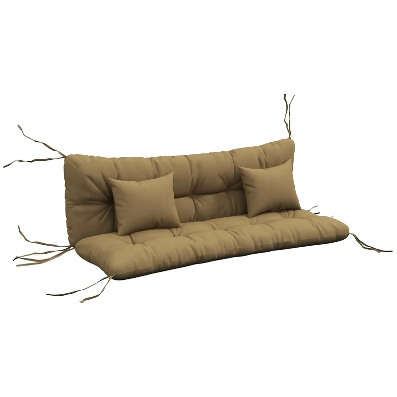 Outsunny Tan Tufted Bench Cushions Set – 4-Piece Indoor Outdoor Replacement Seat Pad with Back Cushion and Pillows
Outsunny Tan Tufted Bench Cushions Set – 4-Piece Indoor Outdoor Replacement Seat Pad with Back Cushion and Pillows
