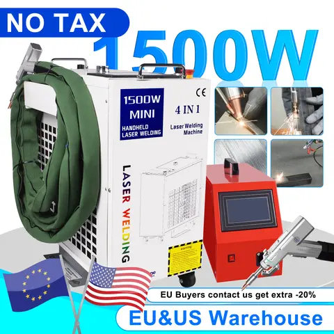 1500W Laser Welding Machine 4-in-1 Laser Welder Machine BWT 1500W Fiber Laser SUP 23T Gun  for Metal welding cleaning cutting