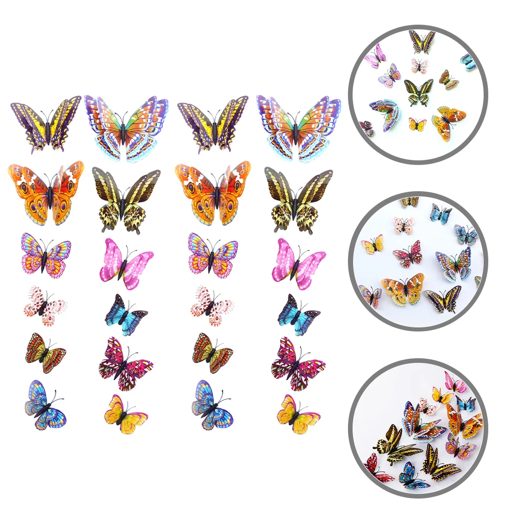 24 Pcs Wall Sticker Wedding Party Decal Removable Mural Stickers Self-Adhesive Butterflies Plastic Home Decor
24 Pcs Wall Sticker Wedding Party Decal Removable Mural Stickers Self-Adhesive Butterflies Plastic Home Decor