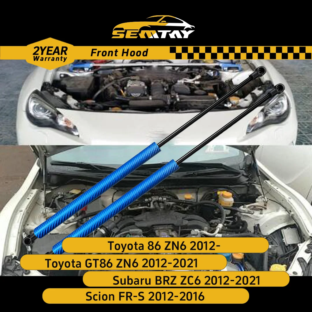 SEMTAY Hood Struts for Toyota 86 ZN6 GT86 /Subaru BRZ ZC6 2012-2021 Bonnet Lift Support Spring Shocks Damper
SEMTAY Hood Struts for Toyota 86 ZN6 GT86 /Subaru BRZ ZC6 2012-2021 Bonnet Lift Support Spring Shocks Damper