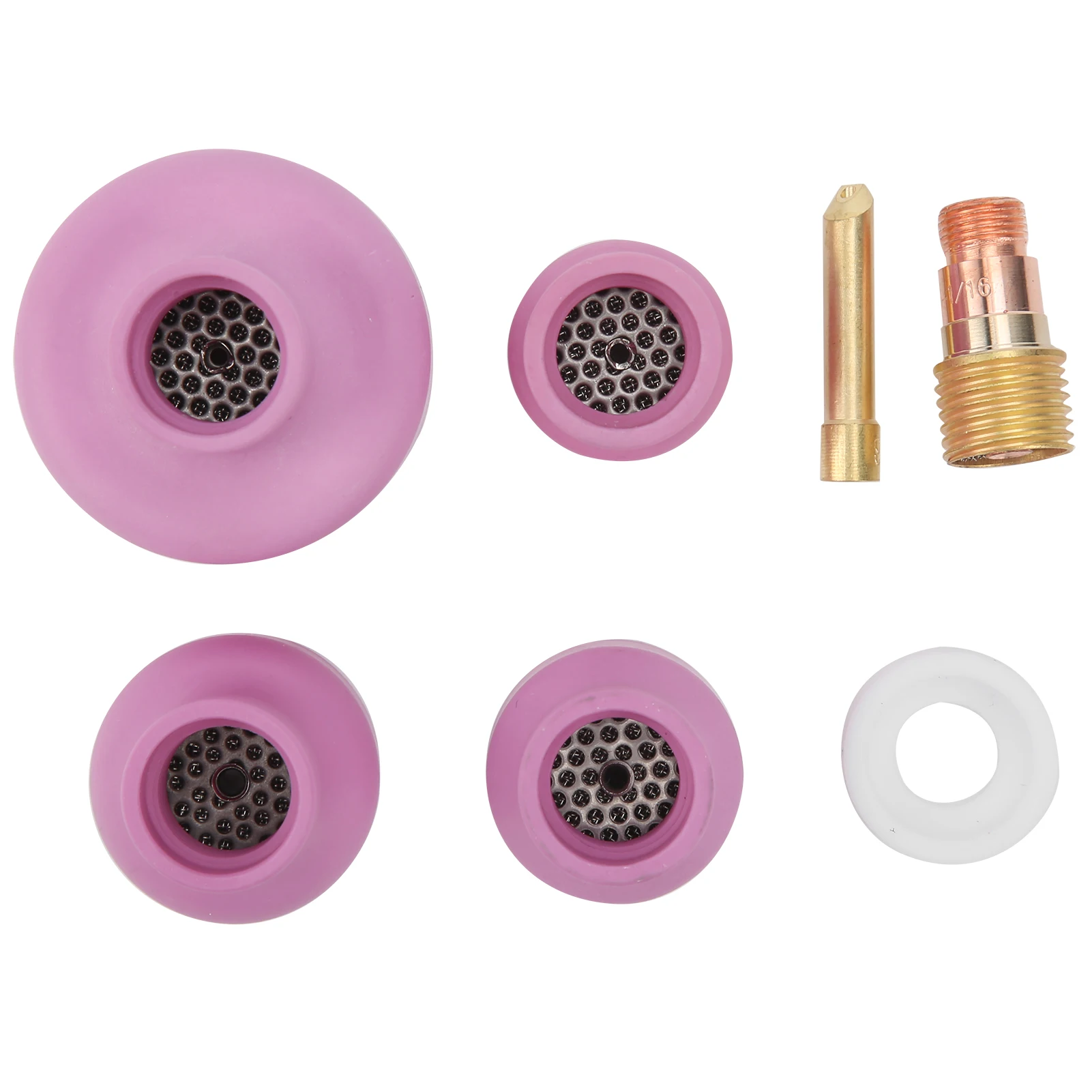 Alumina Welding Cup, Ceramic Welding Cup Set Alumina Torch Gas Lens Kit Industrial Supplies WP‑17/18/26 1.6
Alumina Welding Cup, Ceramic Welding Cup Set Alumina Torch Gas Lens Kit Industrial Supplies WP‑17/18/26 1.6