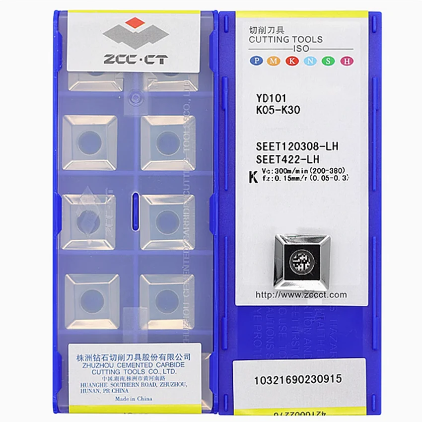 SEET120308-LH YD101/SEGX120404-LH YD101 ZCC.CT SEET120308-LH SEGX120404-LH CNC blade carbide inserts milling inserts 10pcs/box
SEET120308-LH YD101/SEGX120404-LH YD101 ZCC.CT SEET120308-LH SEGX120404-LH CNC blade carbide inserts milling inserts 10pcs/box