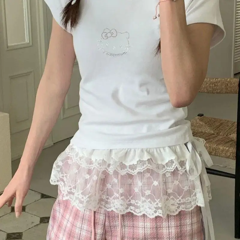 Lace Trim Half Skirt Large Size Apricot Design Belted Ultra Short Skirt Women's Fashion Layering Half-length A-line Mini Skirt
Lace Trim Half Skirt Large Size Apricot Design Belted Ultra Short Skirt Women's Fashion Layering Half-length A-line Mini Skirt