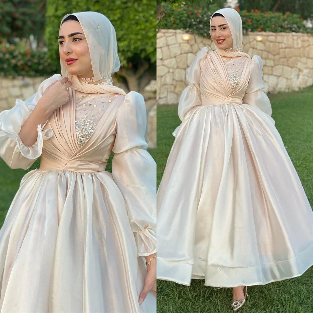 Customized Sparkly Satin Evening Dress High Quality Long Sleeves Homecoming Dress Exquisite Crystal Bespoke Occasion Gowns
Customized Sparkly Satin Evening Dress High Quality Long Sleeves Homecoming Dress Exquisite Crystal Bespoke Occasion Gowns