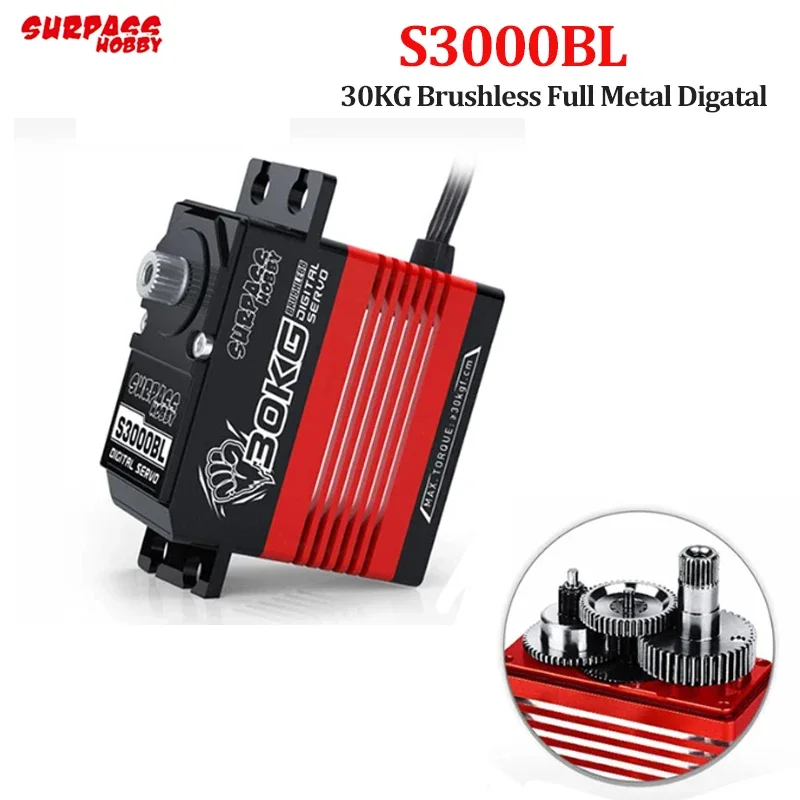 Surpass Hobby S3000BL 30 кг цифровой сервопривод с металлической передачей водонепроницаемый сервопривод для 1/10 1/8 1/7 1/5 радиоуправляемого автомобиля багги лодка
Surpass Hobby S3000BL 30 кг цифровой сервопривод с металлической передачей водонепроницаемый сервопривод для 1/10 1/8 1/7 1/5 радиоуправляемого автомобиля багги лодка