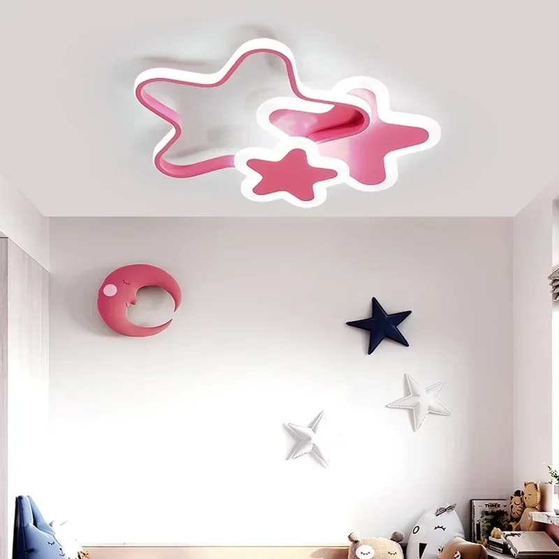 Five-pointed Star Modern Led Ceiling Lamp Creative Bedroom Lighting Cartoon Children's Room Kid Read Study Pink Decoration Light
Five-pointed Star Modern Led Ceiling Lamp Creative Bedroom Lighting Cartoon Children's Room Kid Read Study Pink Decoration Light