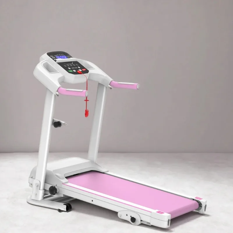 Розовая электрическая складная беговая дорожка с LED-экраном для бега и фитнеса, удобная ручка-стабилизатор
Розовая электрическая складная беговая дорожка с LED-экраном для бега и фитнеса, удобная ручка-стабилизатор