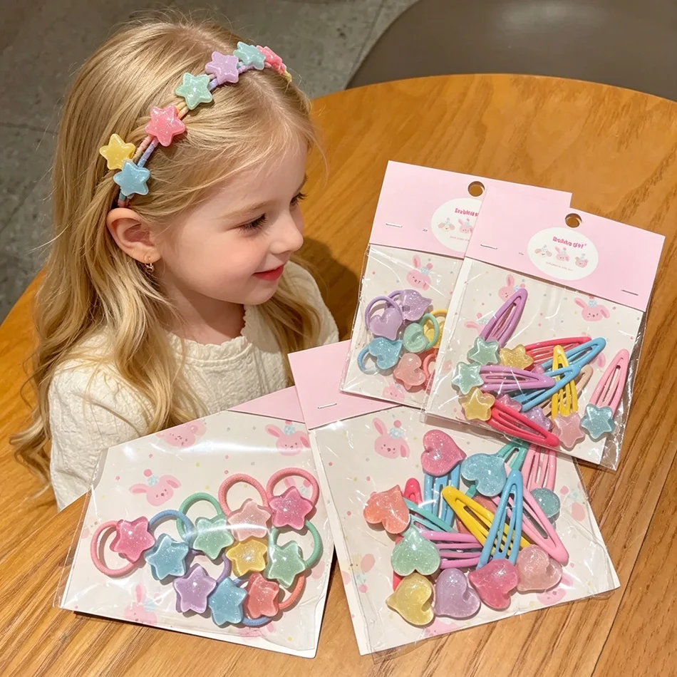 Toddler Girls Jelly Pentagram Hairpin Bangs Broken Hair BB Clip Flower Thumb Hair Band Girl Mini Rubber Band Kid Hair Rope ZX07
Toddler Girls Jelly Pentagram Hairpin Bangs Broken Hair BB Clip Flower Thumb Hair Band Girl Mini Rubber Band Kid Hair Rope ZX07