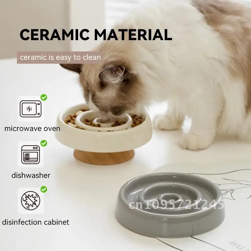 Pet Ceramic Dish Feeder Bowl Anti-Gulping Cat Supplies Dogs Slow Feeding Food Slow Puppy Bowls
Pet Ceramic Dish Feeder Bowl Anti-Gulping Cat Supplies Dogs Slow Feeding Food Slow Puppy Bowls