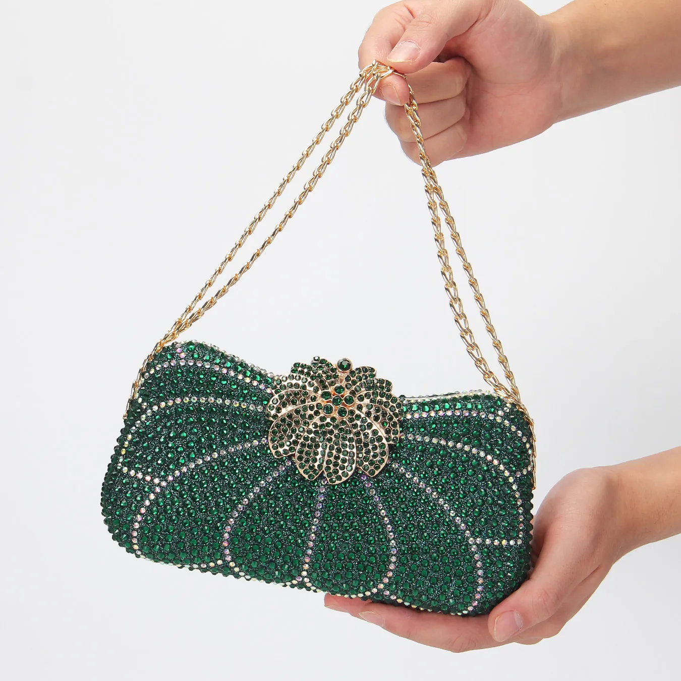 Ladies Gorgeous Evening Clutch Bag,Sparkling Rhinestone Flower Design Handbag,Fashion Shoulder Crossbody Bag with Chain purse
Ladies Gorgeous Evening Clutch Bag,Sparkling Rhinestone Flower Design Handbag,Fashion Shoulder Crossbody Bag with Chain purse