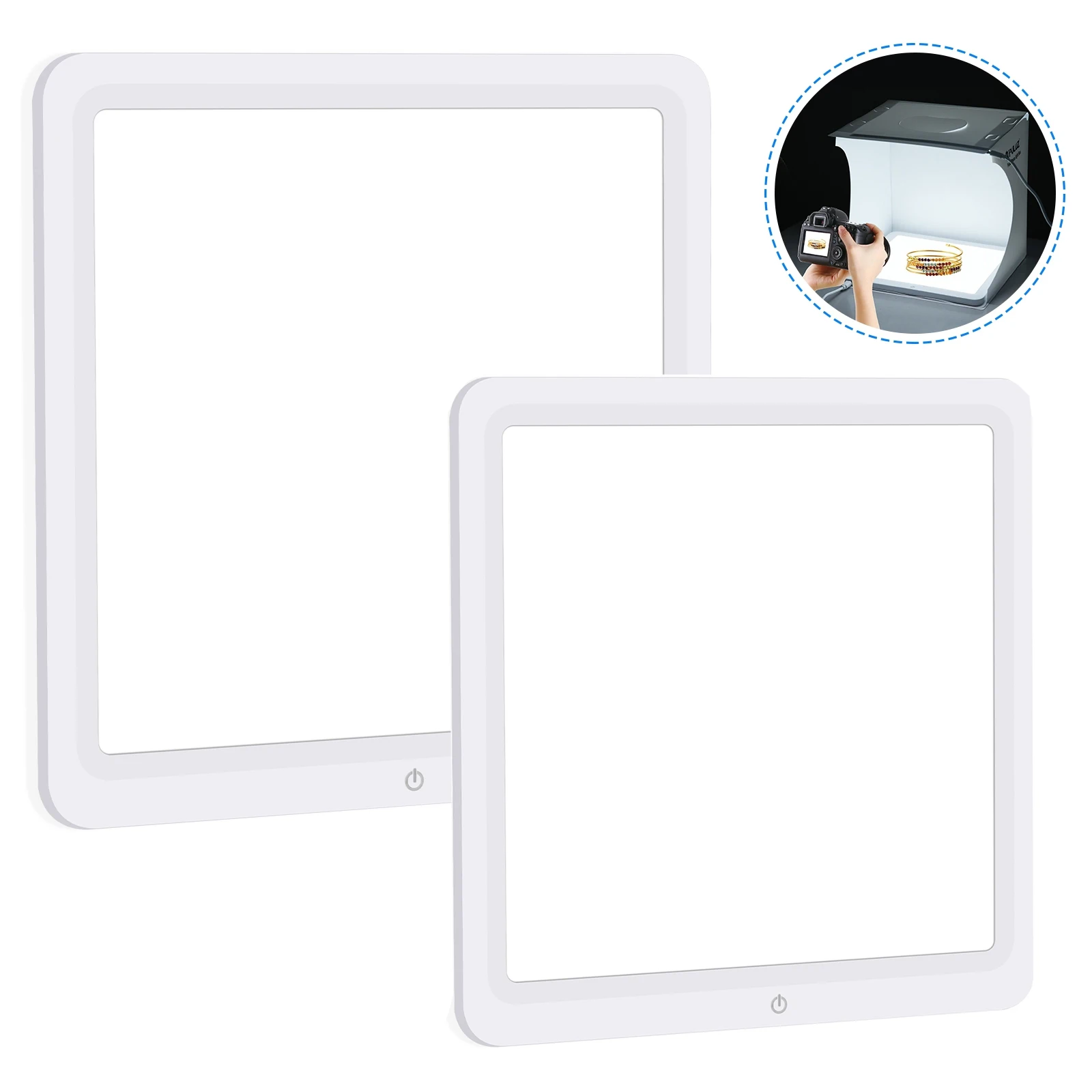 20CM 600LM/30CM 800LM Desktop Mini photo Studio Shadowless LED Lamp Light Bottom Photography Panel for White Background Picture
20CM 600LM/30CM 800LM Desktop Mini photo Studio Shadowless LED Lamp Light Bottom Photography Panel for White Background Picture