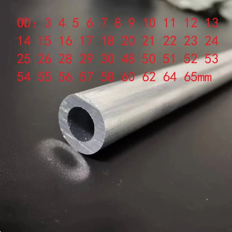 Aluminium Tube OD 3 4 5 8 10 12 15 20 25 28 30 48 50 51 52 53 54 55 56 57 58 60 62 64 65mm Round 6061 Aluminum Alloy Metal Pipe
Aluminium Tube OD 3 4 5 8 10 12 15 20 25 28 30 48 50 51 52 53 54 55 56 57 58 60 62 64 65mm Round 6061 Aluminum Alloy Metal Pipe